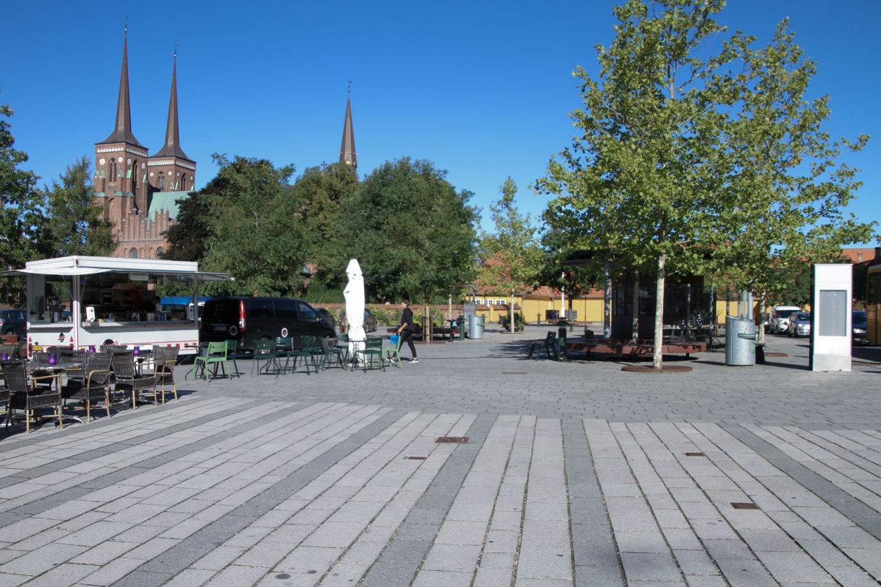 Stændertorvet med Palæet i baggrunden