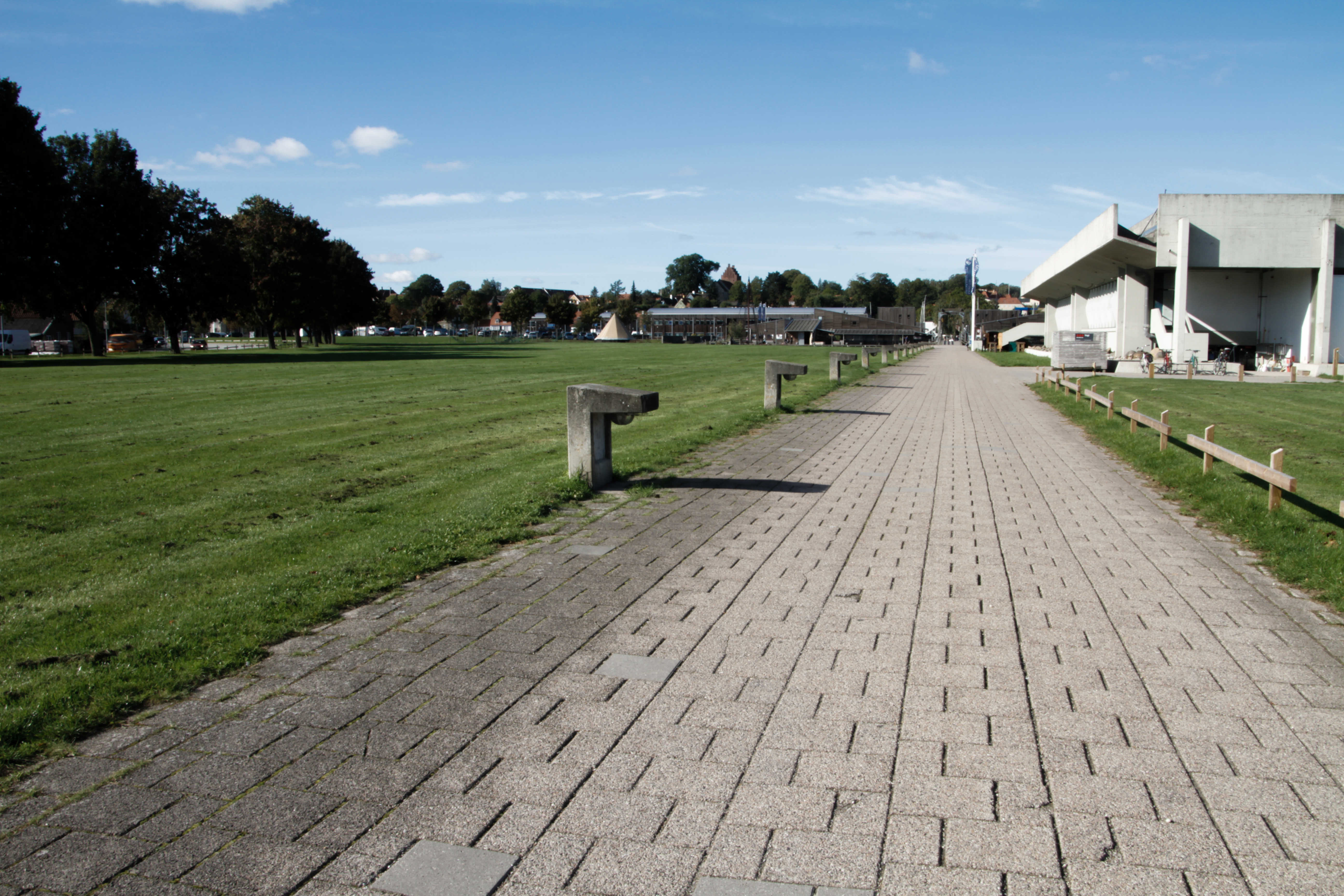 Havneparken med Museumsøen i baggrunden