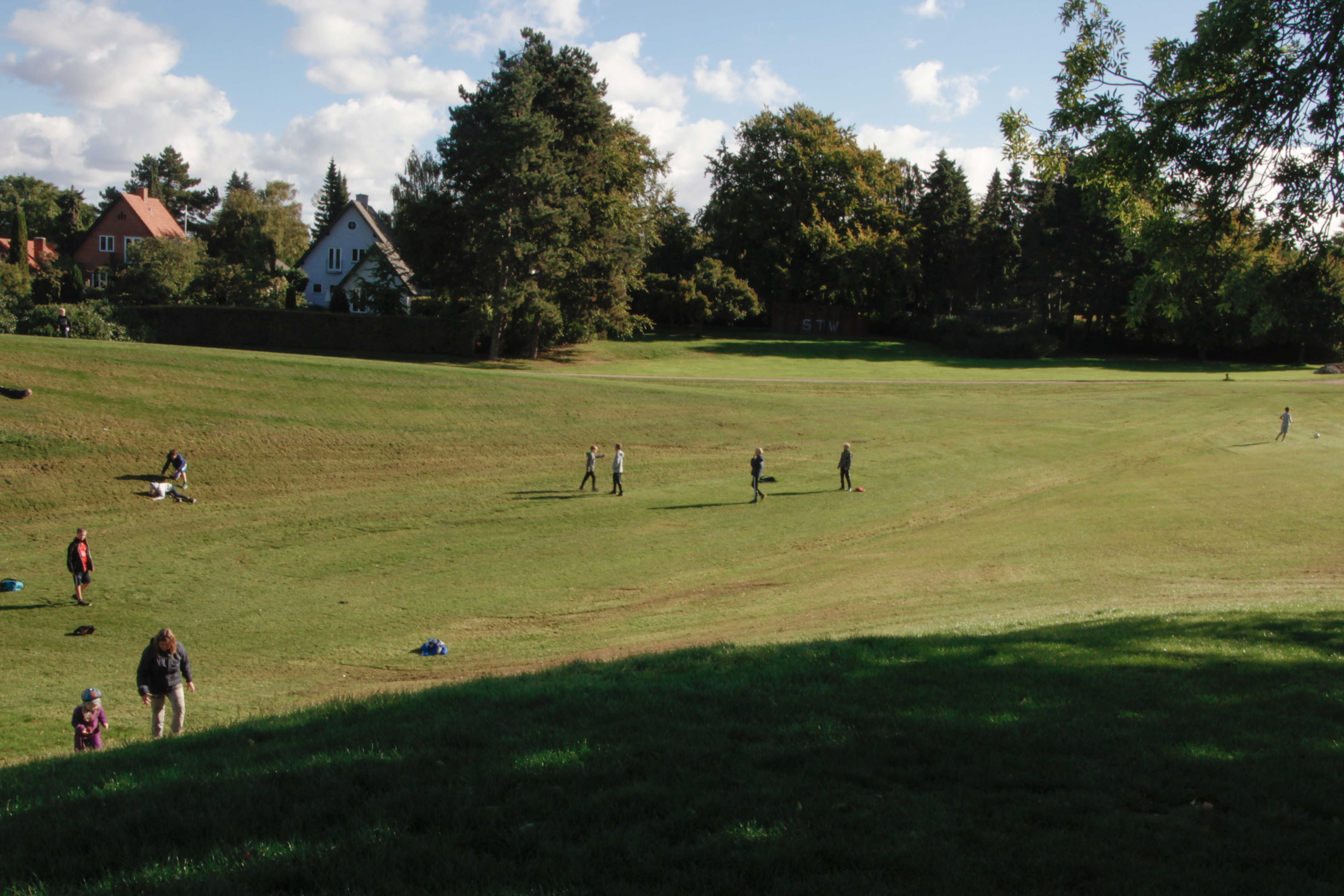 Folkeparken med amfiteatret til venstre