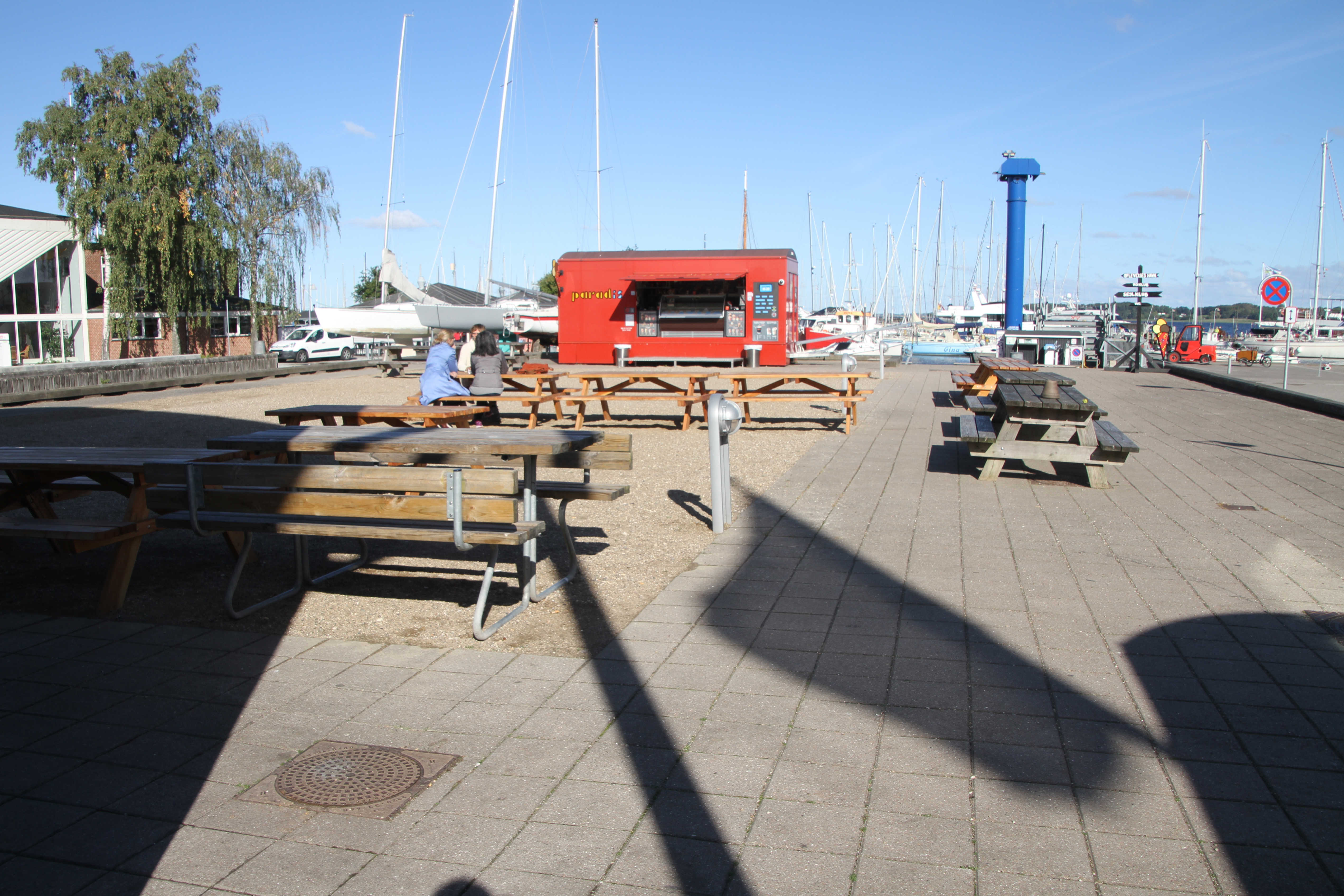 Området til venstre for Snekken mod vandet