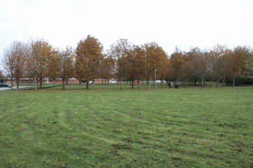 Cirkuspladsen i Jyllinge taget ud mod Jyllinge Parkvej